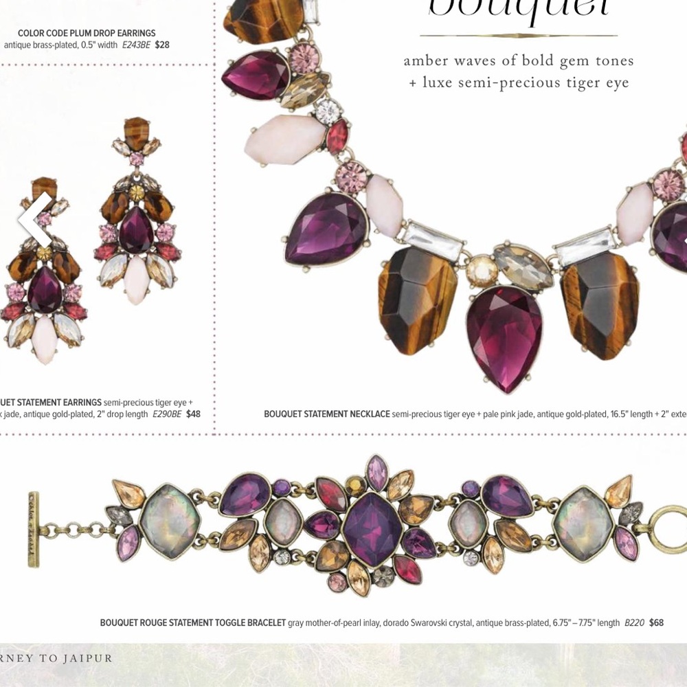 Bouquet Rouge Statement Toggle Bracelet